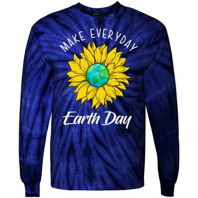 Make Everyday Earth Day Sunflower Tie-Dye Long Sleeve Shirt