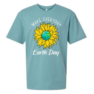 Make Everyday Earth Day Sunflower Sueded Cloud Jersey T-Shirt