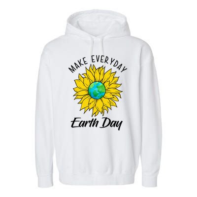 Make Everyday Earth Day Sunflower Garment-Dyed Fleece Hoodie