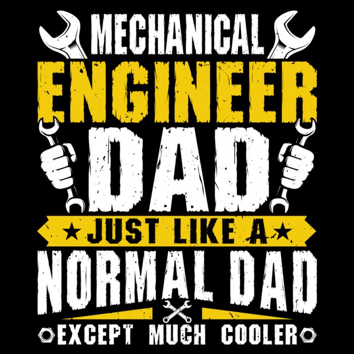 Mechanical Engineering Engineer Dad Just Like A Normal Dad Cool Gift 7-Panel Snapback Hat