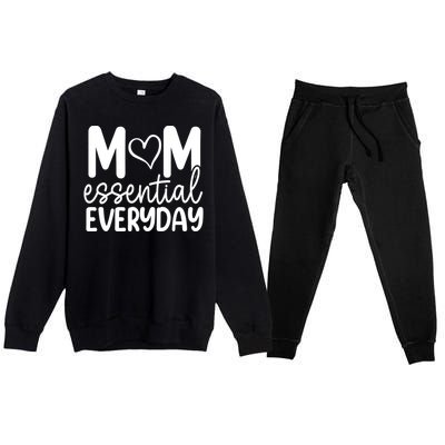 MOM ESSENTIAL EVERYDAY Premium Crewneck Sweatsuit Set