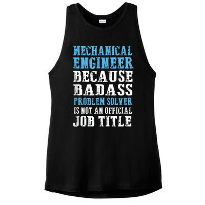 Mechanical Engineer Engineering Ladies PosiCharge Tri-Blend Wicking Tank