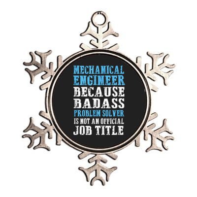 Mechanical Engineer Engineering Metallic Star Ornament