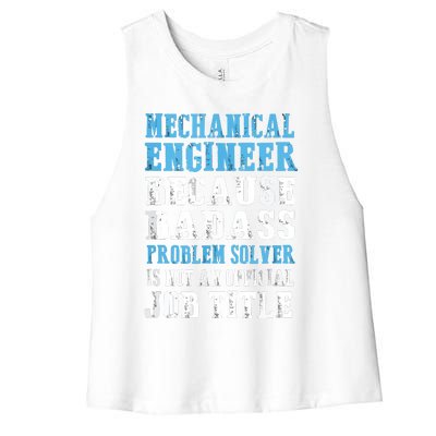 Mechanical Engineer Engineering Women's Racerback Cropped Tank