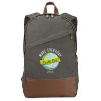 Make Everyday Earth Day 2025 Cotton Canvas Backpack