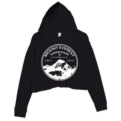 Mount Everest Expedition Crop Fleece Hoodie