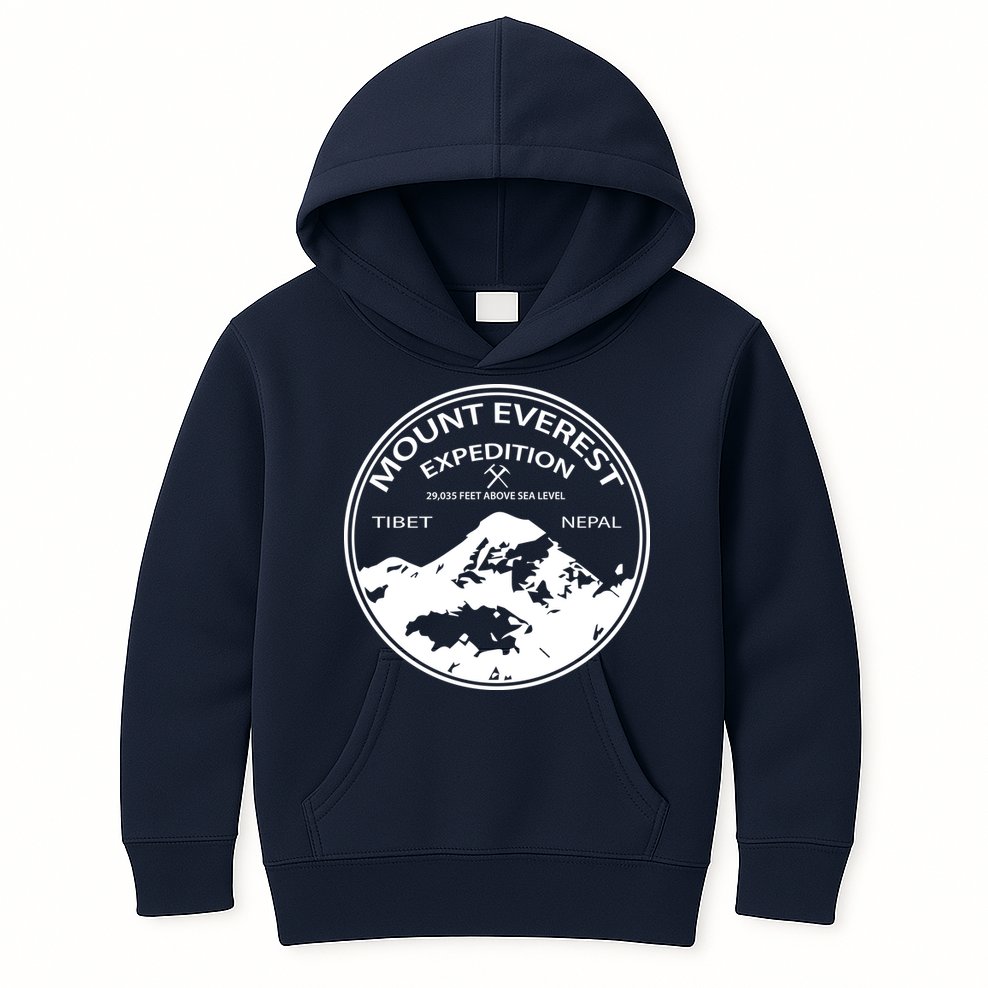 Mount Everest Expedition Kids Hoodie