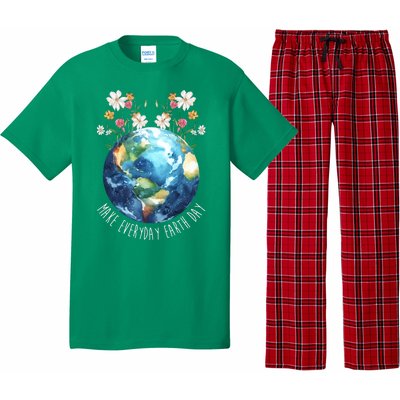 Make Everyday Earth Day Floral Globe Awareness Pajama Set