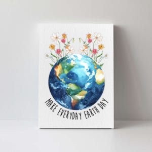 Make Everyday Earth Day Floral Globe Awareness Canvas