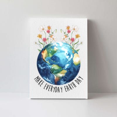 Make Everyday Earth Day Floral Globe Awareness Canvas