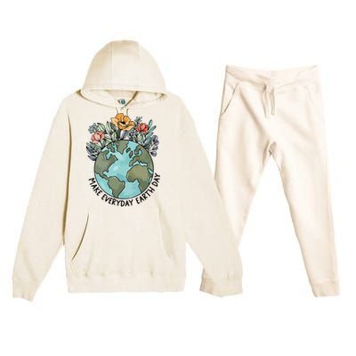 Make Everyday Earth Day Premium Hooded Sweatsuit Set