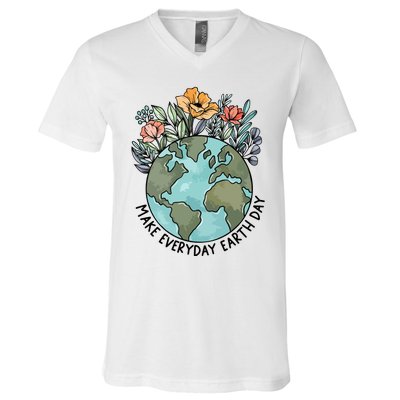 Make Everyday Earth Day V-Neck T-Shirt