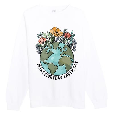 Make Everyday Earth Day Premium Crewneck Sweatshirt