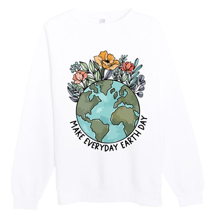 Make Everyday Earth Day Premium Crewneck Sweatshirt