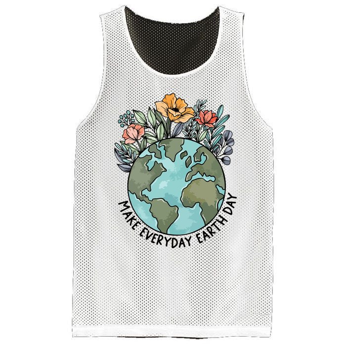 Make Everyday Earth Day Mesh Reversible Basketball Jersey Tank