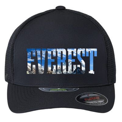 Mount Everest Expidition Mt Mountain Climbing Mountaineer Flexfit Unipanel Trucker Cap