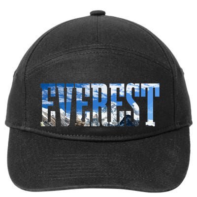 Mount Everest Expidition Mt Mountain Climbing Mountaineer 7-Panel Snapback Hat
