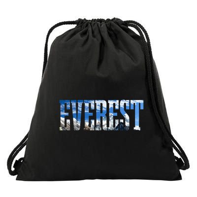 Mount Everest Expidition Mt Mountain Climbing Mountaineer Drawstring Bag