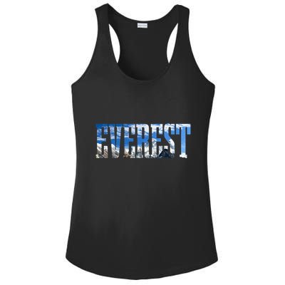 Mount Everest Expidition Mt Mountain Climbing Mountaineer Ladies PosiCharge Competitor Racerback Tank