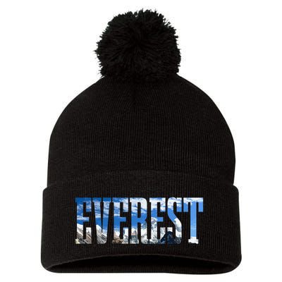 Mount Everest Expidition Mt Mountain Climbing Mountaineer Pom Pom 12in Knit Beanie