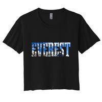 Mount Everest Expidition Mt Mountain Climbing Mountaineer Crop Top