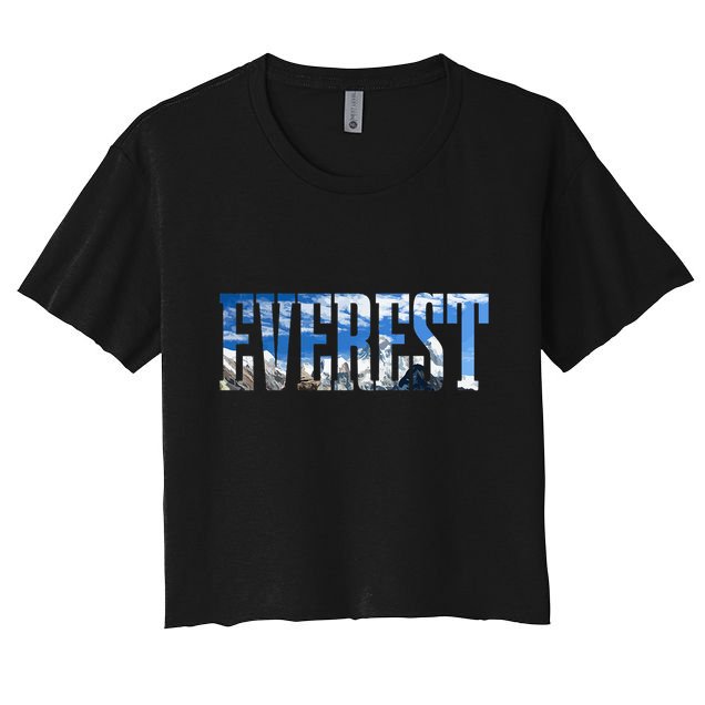 Mount Everest Expidition Mt Mountain Climbing Mountaineer Crop Top