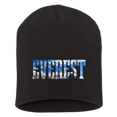 Mount Everest Expidition Mt Mountain Climbing Mountaineer Short Acrylic Beanie
