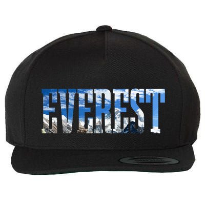 Mount Everest Expidition Mt Mountain Climbing Mountaineer Wool Snapback Cap