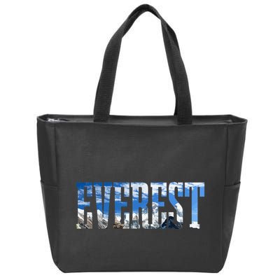 Mount Everest Expidition Mt Mountain Climbing Mountaineer Zip Tote Bag