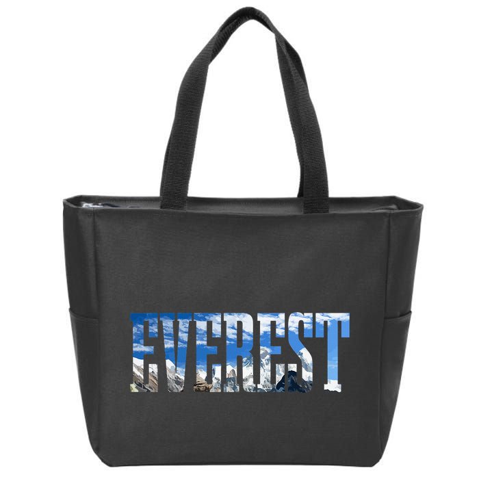 Mount Everest Expidition Mt Mountain Climbing Mountaineer Zip Tote Bag