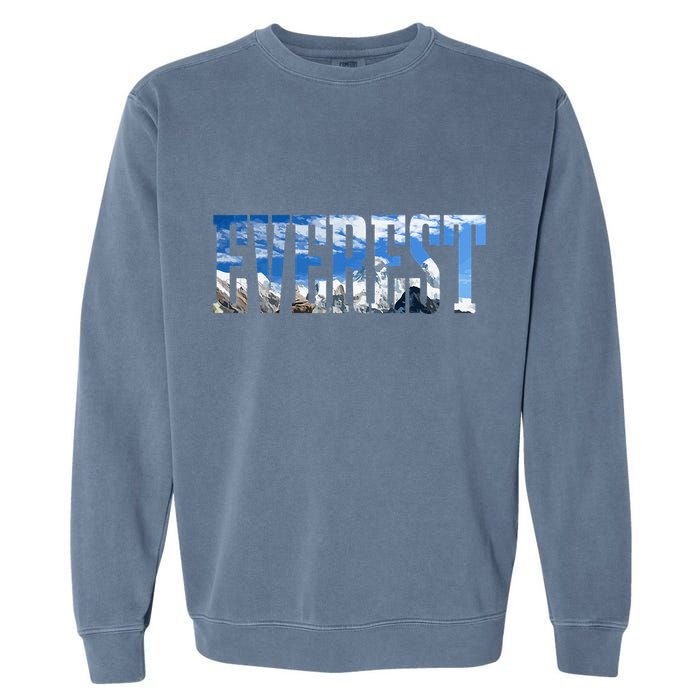 Mount Everest Expidition Mt Mountain Climbing Mountaineer Garment-Dyed Sweatshirt