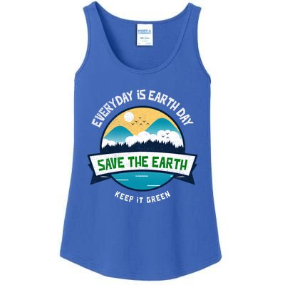 Make Everyday Earth Day Saving Mother Earth Landscape Design Gift Ladies Essential Tank