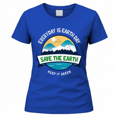 Make Everyday Earth Day Saving Mother Earth Landscape Design Gift Women's T-Shirt