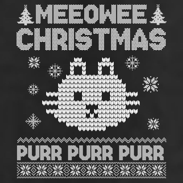 Meeowee Christmas Ugly Sweater 7 Panel Mesh Trucker Snapback Hat