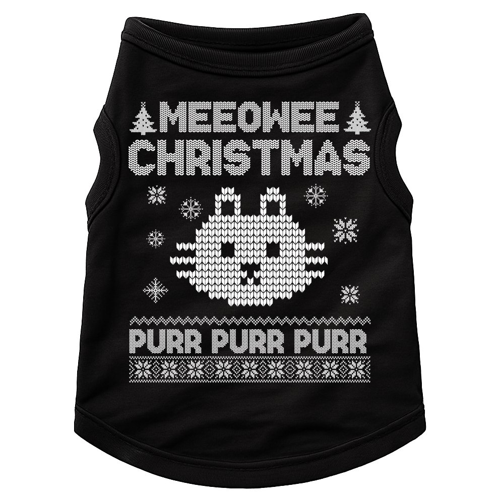 Meeowee Christmas Ugly Sweater Doggie Tank