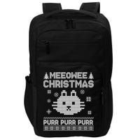 Meeowee Christmas Ugly Sweater Impact Tech Backpack