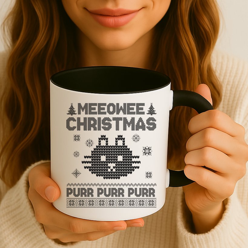 Meeowee Christmas Ugly Sweater Mug