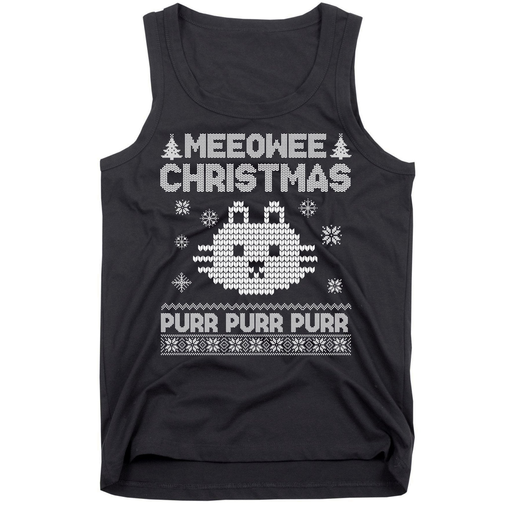 Meeowee Christmas Ugly Sweater Tank Top