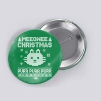 Meeowee Christmas Ugly Sweater Button