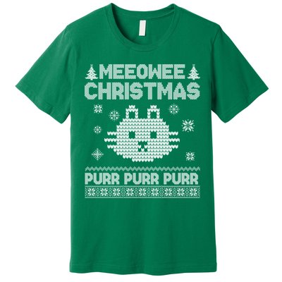 Meeowee Christmas Ugly Sweater Premium T-Shirt