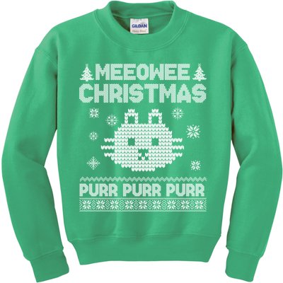 Meeowee Christmas Ugly Sweater Kids Sweatshirt
