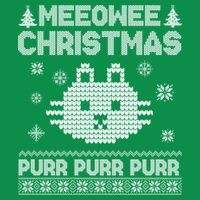 Meeowee Christmas Ugly Sweater Kids T-Shirt