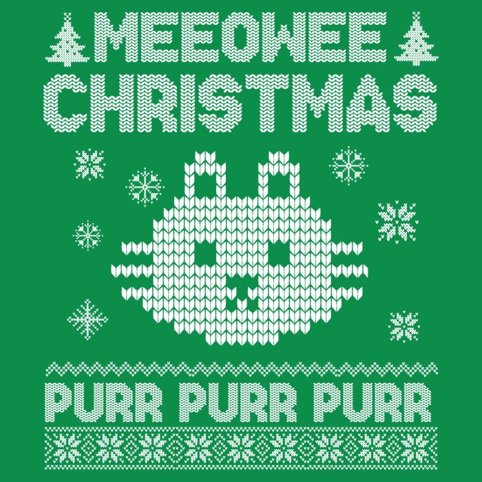 Meeowee Christmas Ugly Sweater Kids T-Shirt