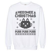 Meeowee Christmas Ugly Sweater Garment-Dyed Sweatshirt