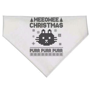 Meeowee Christmas Ugly Sweater USA-Made Doggie Bandana