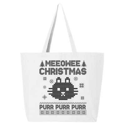 Meeowee Christmas Ugly Sweater 25L Jumbo Tote