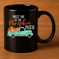 Meet Me at the Pumpkin Patch 11oz C Handle Ceramic Mug