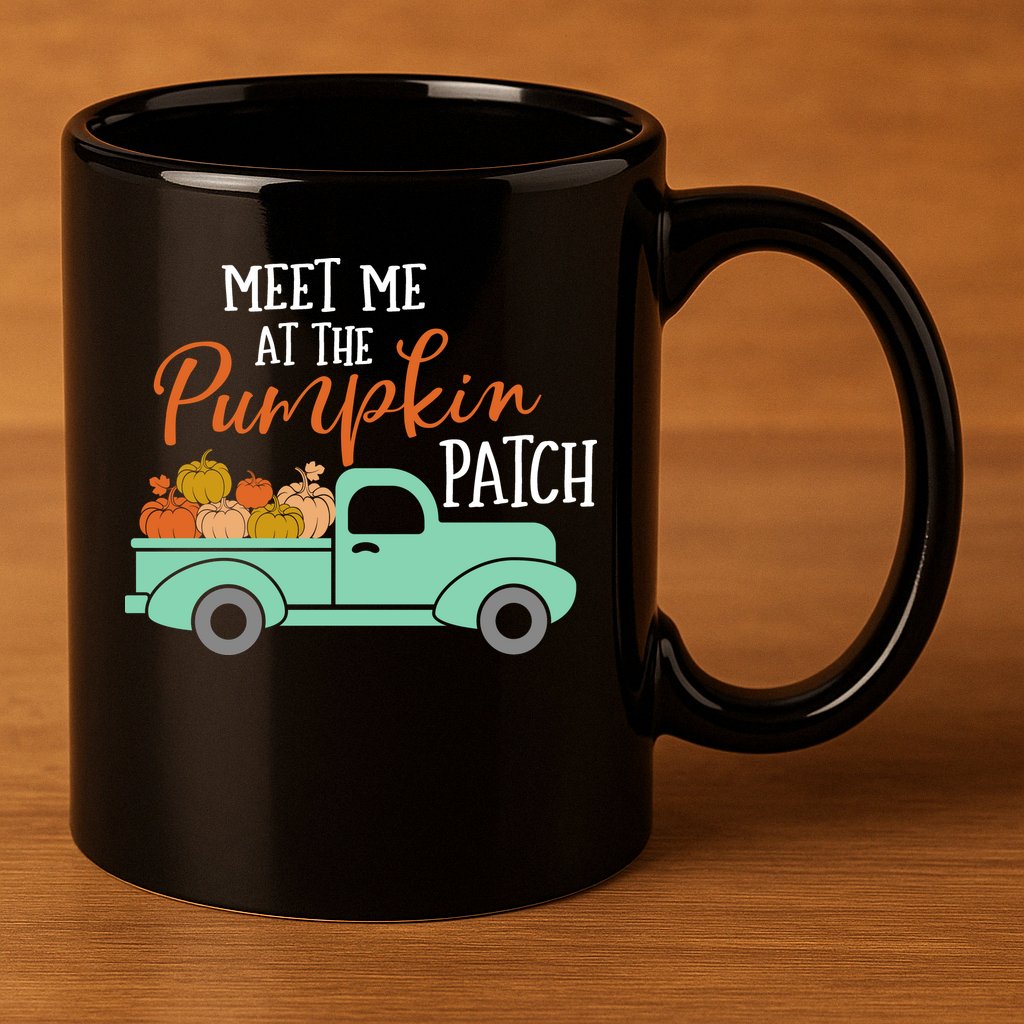 Meet Me at the Pumpkin Patch 11oz C Handle Ceramic Mug