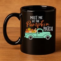 Meet Me at the Pumpkin Patch 11oz C Handle Ceramic Mug