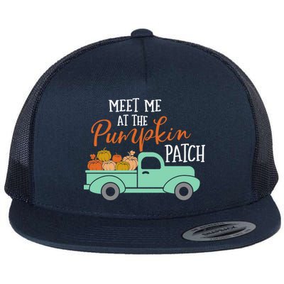 Meet Me at the Pumpkin Patch Flat Bill Trucker Hat